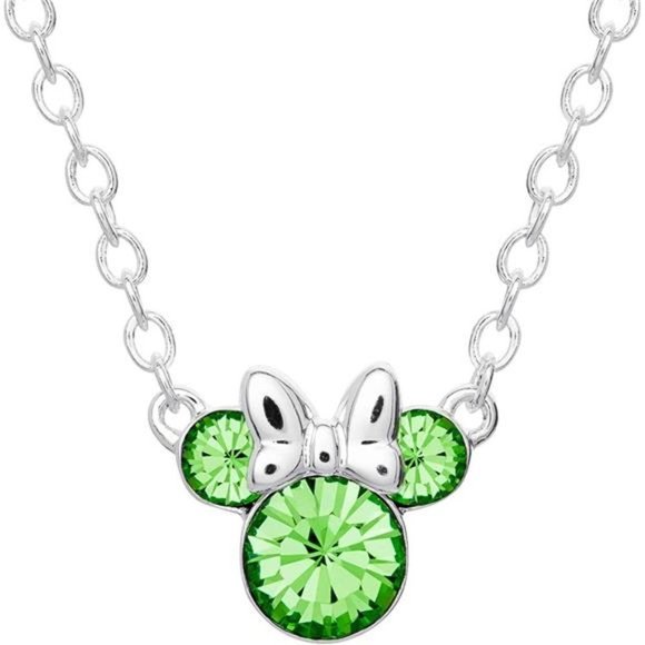 Jewelry - Minnie Mouse Crystal Birthstone Jewelry